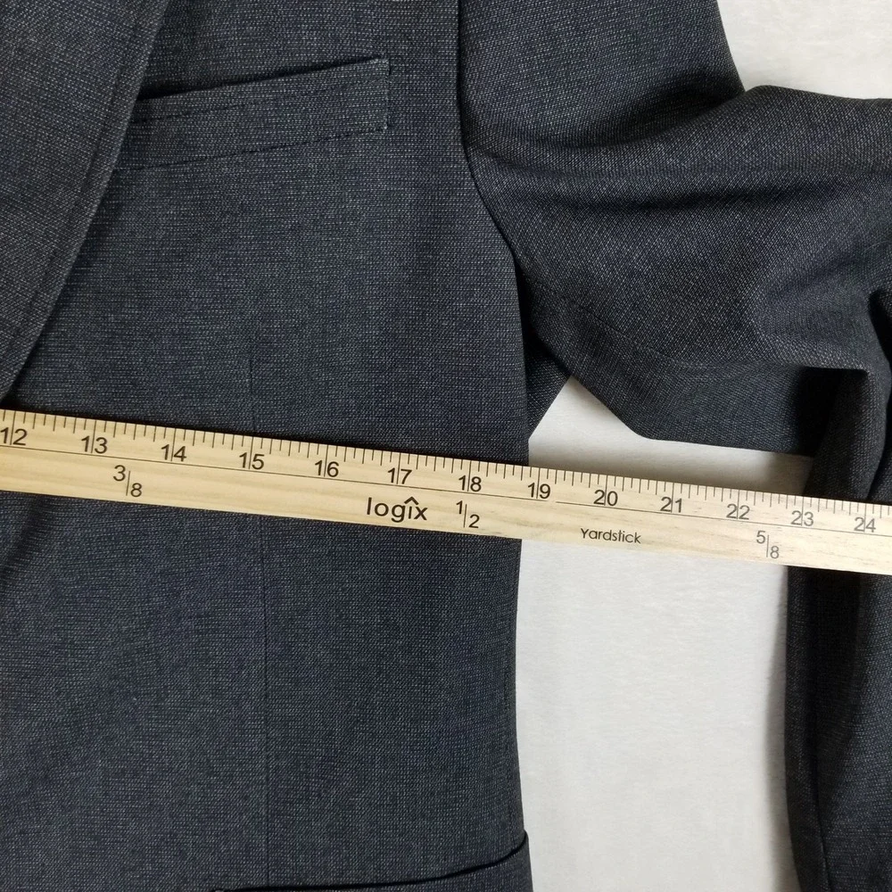 Hechter Paris Blazer Men 38R Charcoal Grey Two Button DH-POZ-J Sport Coat